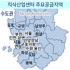 지식산업센터 주요공급지역,수도권,경기,인천